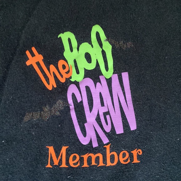 Gildan Boo Crew Halloween Black T-Shirt. - Picture 6 of 11